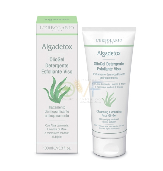 L'Erbolario Linea Algadetox Purificante OlioGel Detergente Esfoliante Viso 100ml