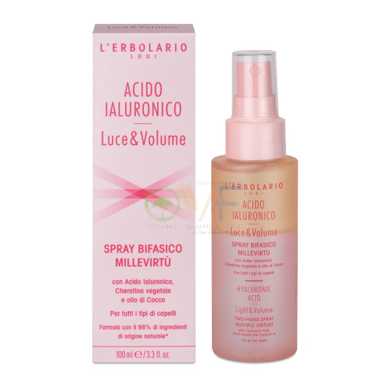 L'Erbolario Linea Luce&Volume Acido Ialuronico Spray Bifasico MilleVirt 100 ml