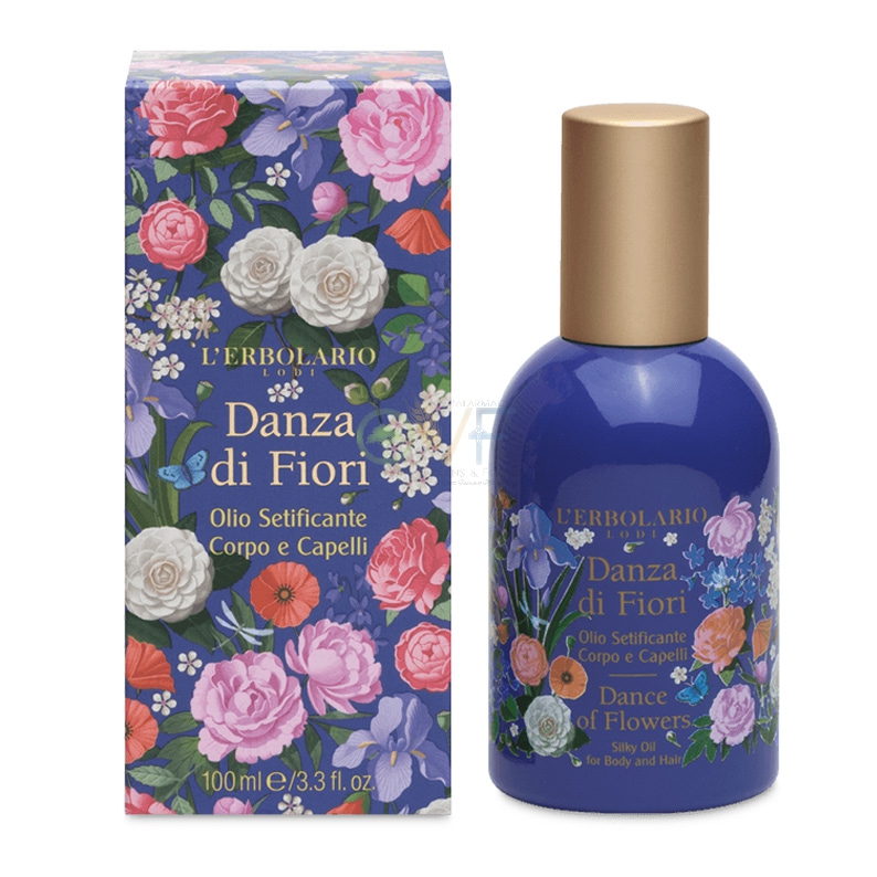 L'Erbolario Linea Danza di Fiori Incantevole e Gioiosa Olio Corpo Capelli 100 ml