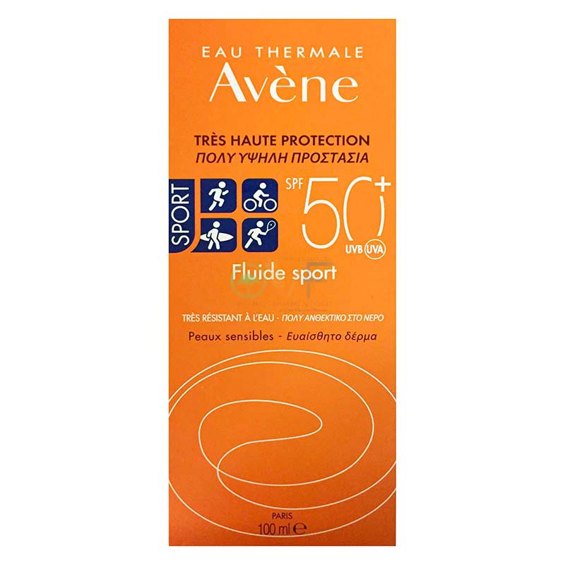 Avene Linea Solare SPF50+ Fluido Solare Sport Molto Resistente all'Acqua 100 ml