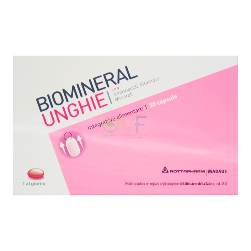 Biomineral Linea Unghie Integratore Alimentare Unghie Deboli 30 Capsule