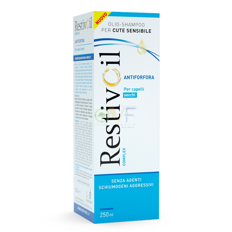 RestivOil Linea Anti-Forfora Complex Olio Shampoo Nutritivo Capelli Secchi 250ml